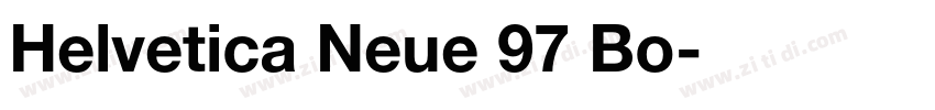 Helvetica Neue 97 Bo字体转换
